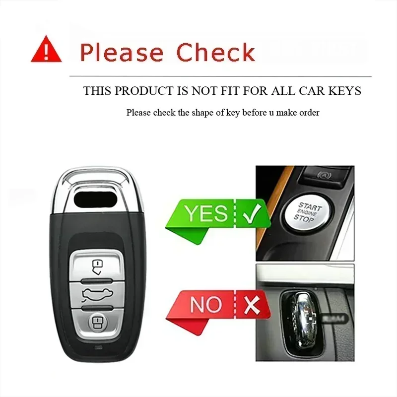 Car Key Case Cover Protector Shell For Audi A1 A3 8V A4 B8 B9 A5 A6 C7 A7 A8 Q3 Q5 Q7 S4 S6 S7 S8 R8 TT Smart Remote Accessories