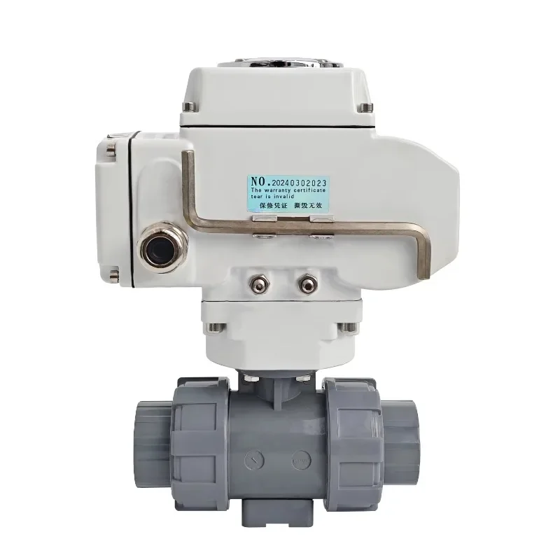 3in 4in DC12V DC24V AC380V AC220V 2 Way UPVC PVC PP water Plastic Electric ball valve