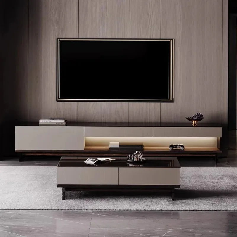 Living Room Modern Tv Stands Wood Storage Designer Wall Luxury Office Center Tv Table Universal Archivadores Room Decorations
