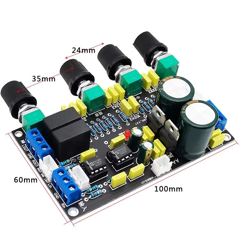 Preamp Module for HIFI 2.0 Stereo Tone Board,Dual NE5532 OPA2604 Audio Preamplifier