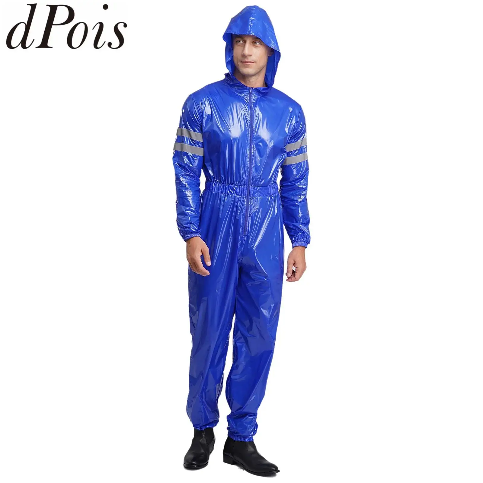 

Мужские заводские мастерские, рабочие водонепроницаемые комбинезоны, светоотражающие полосы высокой видимости, рабочие комбинезоны с капюшоном, защитная одежда