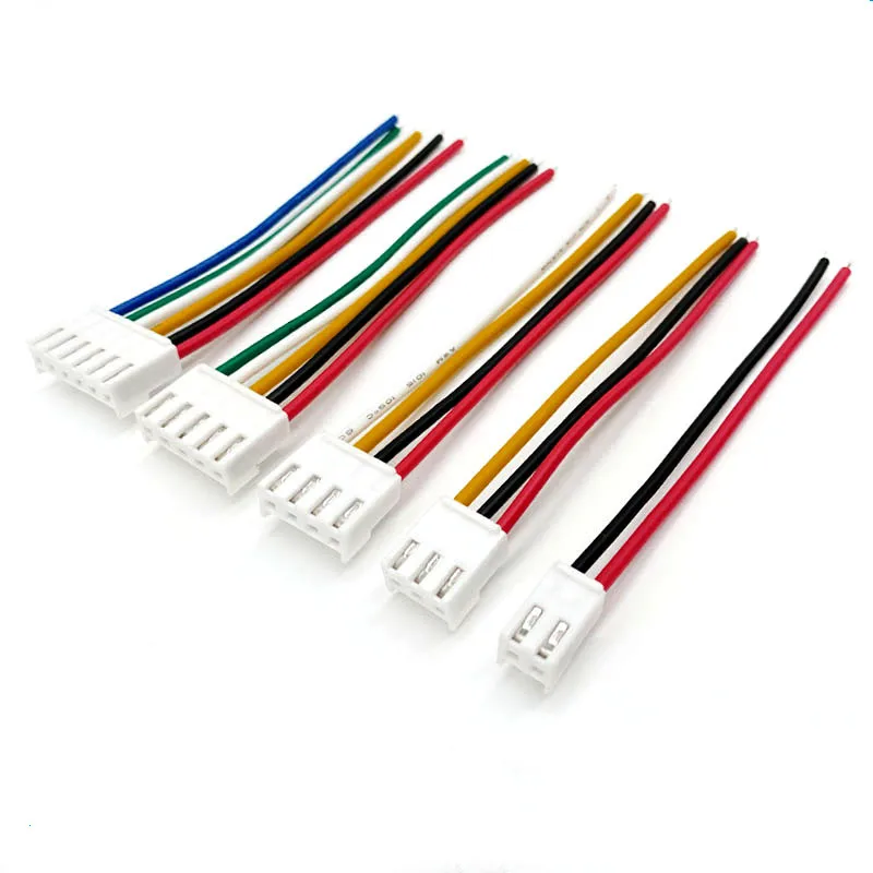 5PCS JST VH3.96 VH 3.96mm Female Housing Plug Connector Wire Cable 2 3 4 5 6 7 8 9 10Pin 22AWG Wire 20cm Length