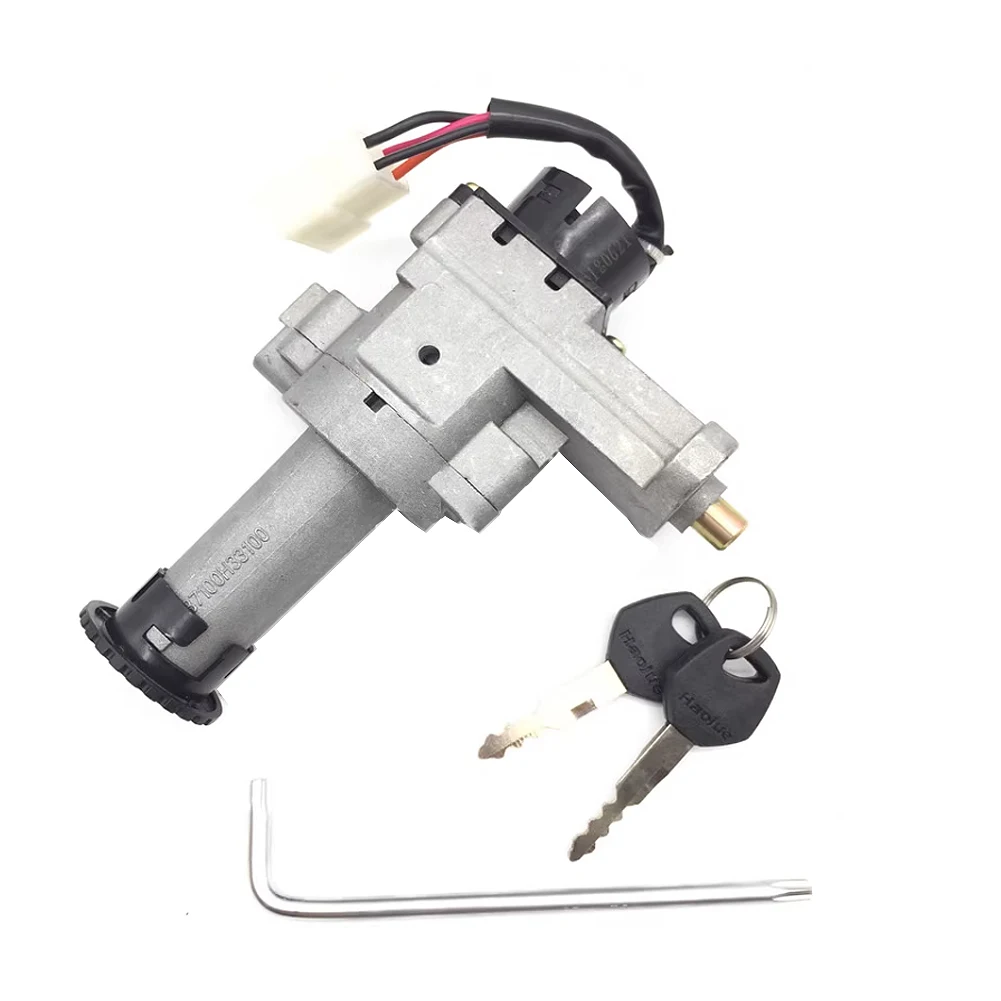 Motorcycle Fuel Tank Cap Lock Ignition Switch Lock Set Seat Lock Set With Keys For Suzuki AN125 AN 125 125CC HJ125T-7 8 Haojue