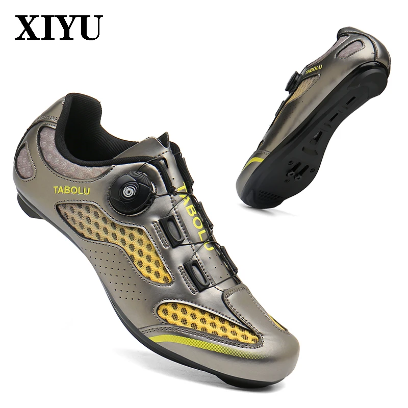 

XIYU Professional Cycling Lock Shoes Men's Mountain Bike Lockless Outdoor Cycling Off-road Sports Comfortable Training Shoes 47#