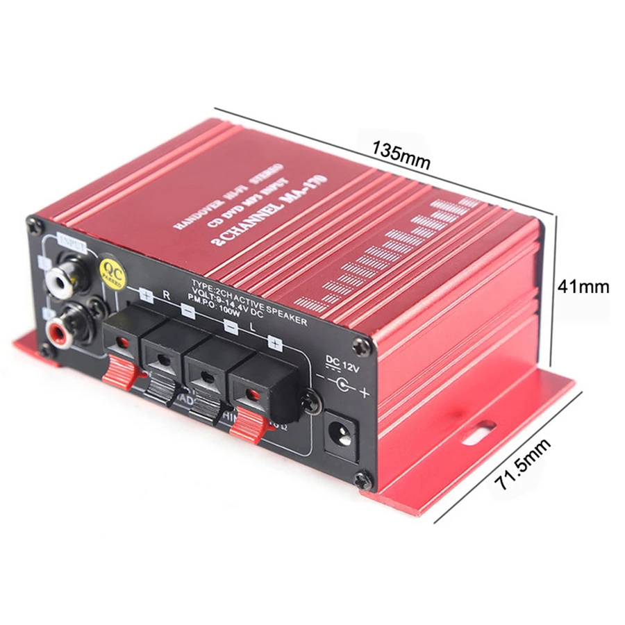 Hi-Fi Audio Stereo Amplifier, Arcade Game Audio Kit 4 inch Speaker for Raspberry Pi Multi Game PCB Pinball Machine