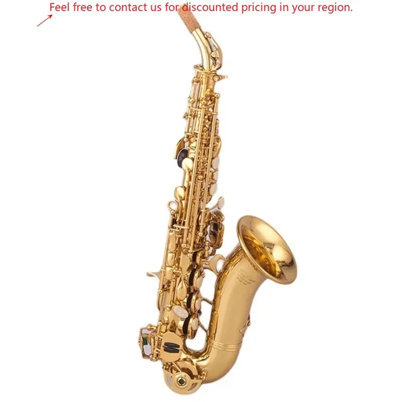 

TSSS-656 Taishan Mini Curved Soprano Saxophone Gold Lacquer BB Tone