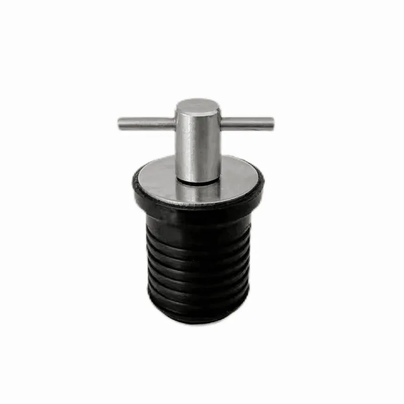 Boat Drain Plug 1'' or 1-1/4''Rubber&stainless steel Handle Deck Drain Plug Fit for 25mm 32mm Hole Kayaking Dinghy Yacht