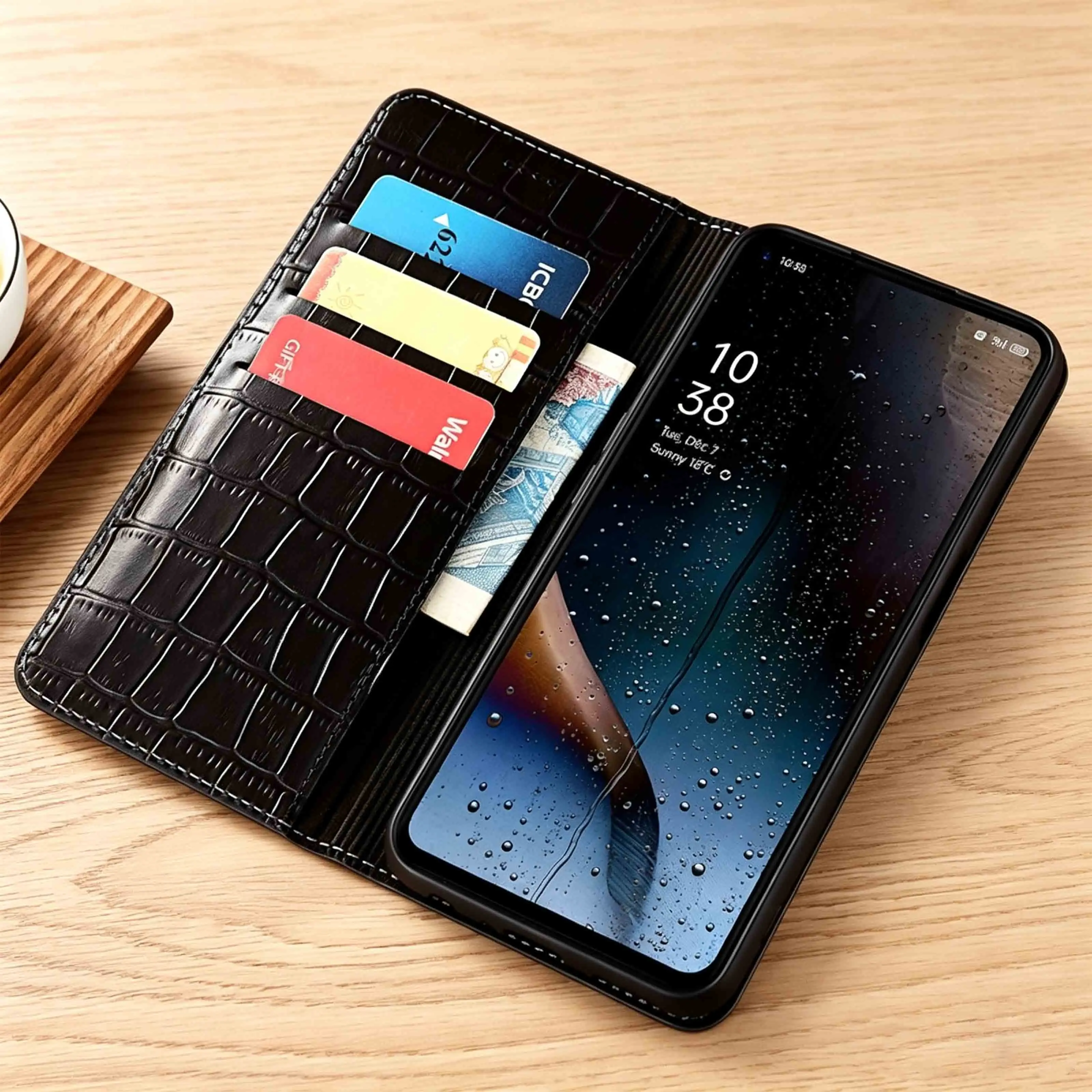 Bamboo Knot Genuine Leather Flip For Xiaomi 12 12S 12X 12T 13 13T 14 14T 15 15S 17 17T Pro Max Ultra Civi Lite CoverCase Cowhide
