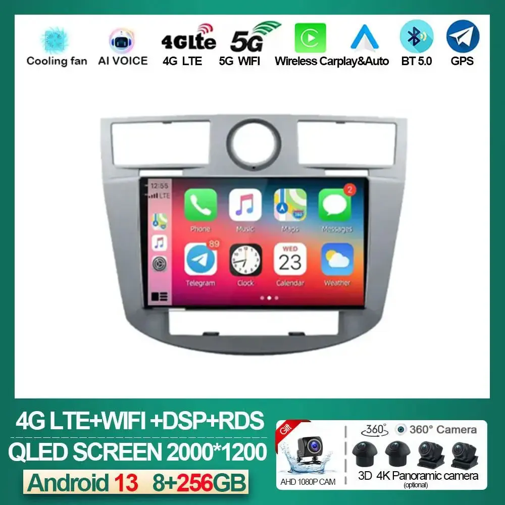 

Android 13 Car Radio Navigation For Chrysler Sebring Cirrus 2007 2008 2009 2010 GPS Auto 4G DSP Carplay Player NO 2 Din DVD