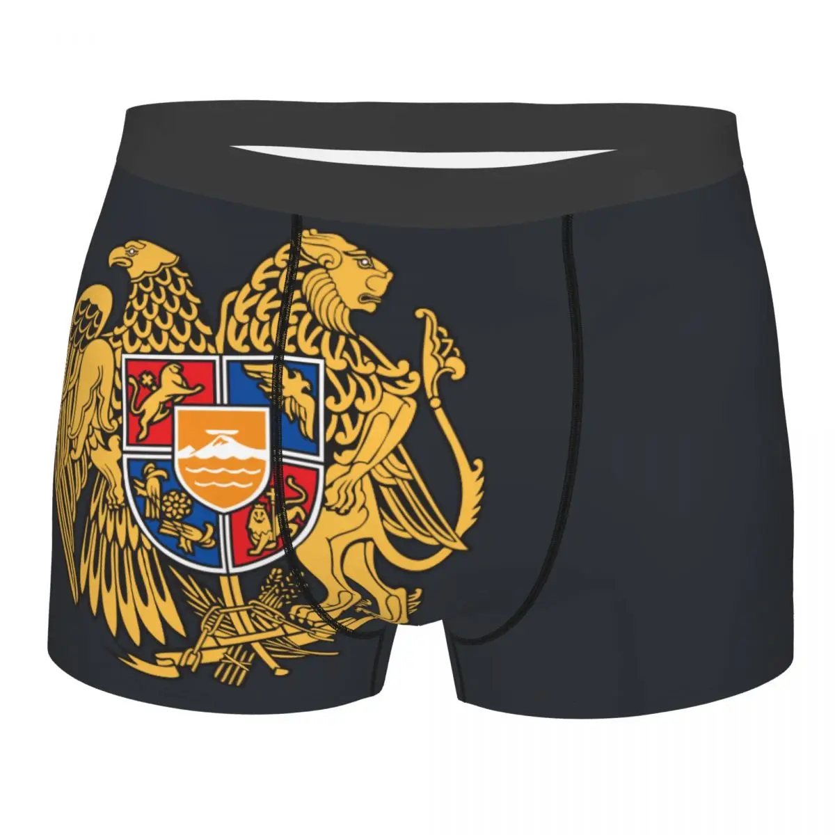 

Custom Male Funny Coat Of Arms Of Armenia Underwear Armenian Flag Boxer Briefs Stretch Shorts Panties Underpants
