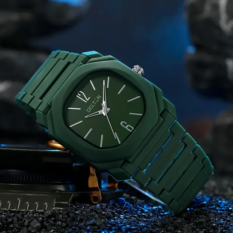 Men's Watch, Stylish and Simple Square Plate Versatile Quartz Watch