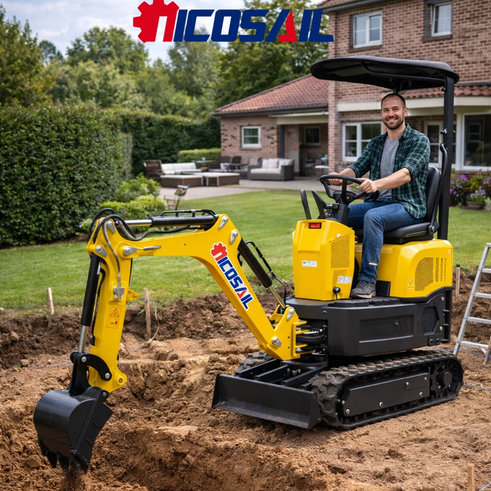 

Mini 0.6 Ton Excavator Custom Euro 5 CE Compact Hydraulic Digger for Farm Garden and Building Work