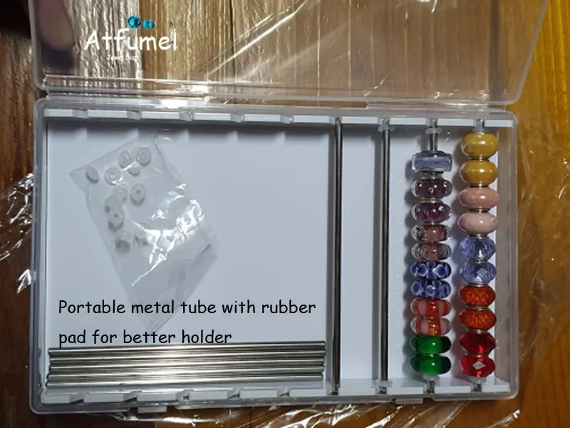 Acrylic Beads Storage Box Charms Jewelry Organizer Beads Connection Display Tray DIY Bracelet Necklace Trollbeads Container Box