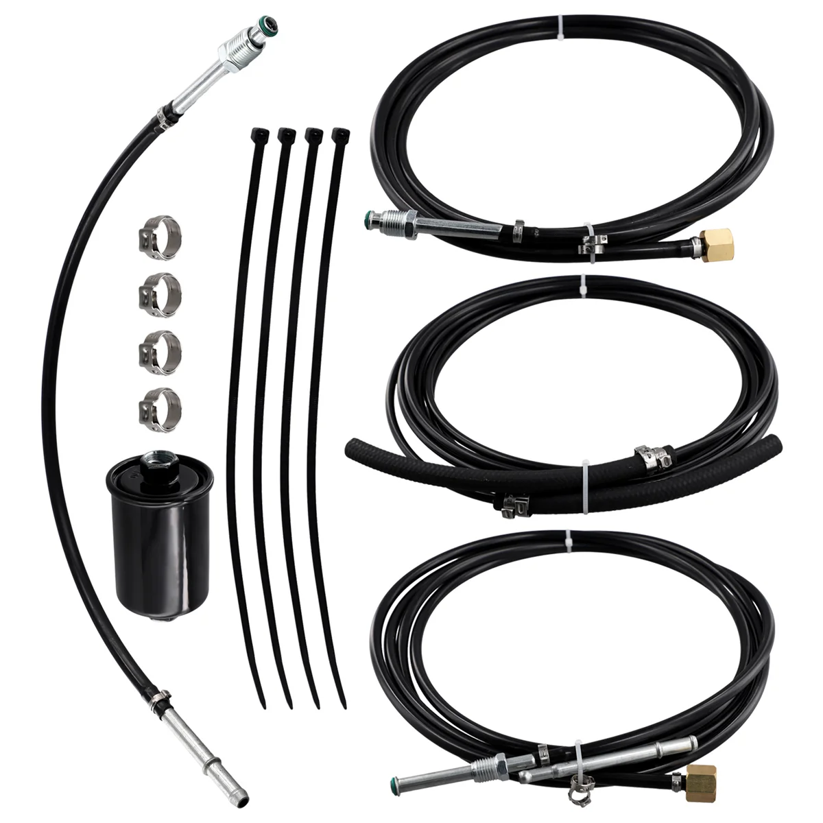 1Set Complete Nylon Fuel Line Replacement Kit for Chevrolet Gmc Gas Trucks