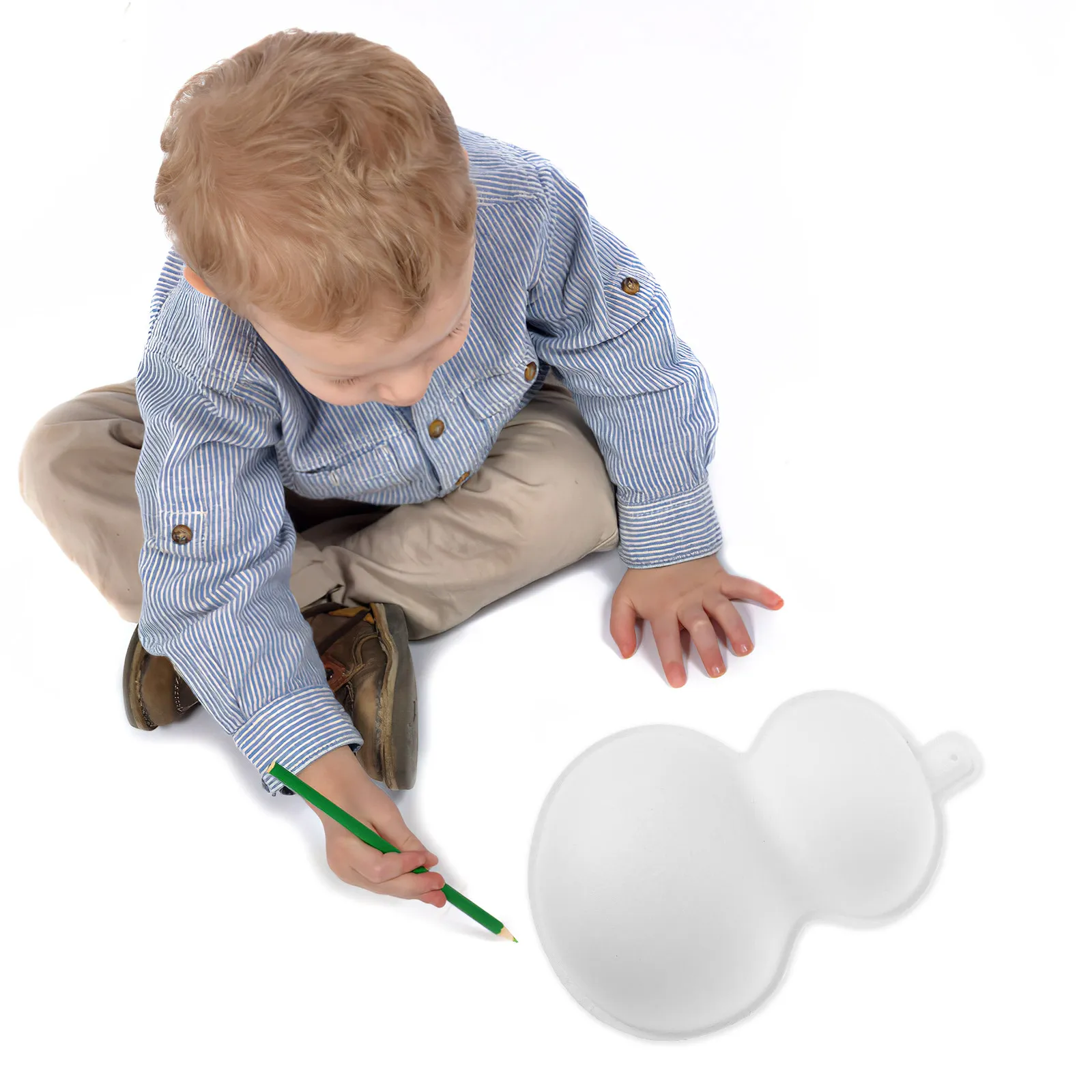 

4Pcs Face Mask Crafts DIY Paper Gourd Hand-Painted Unpainted Gourds for Kids Painting Supplies Decorative Party Props