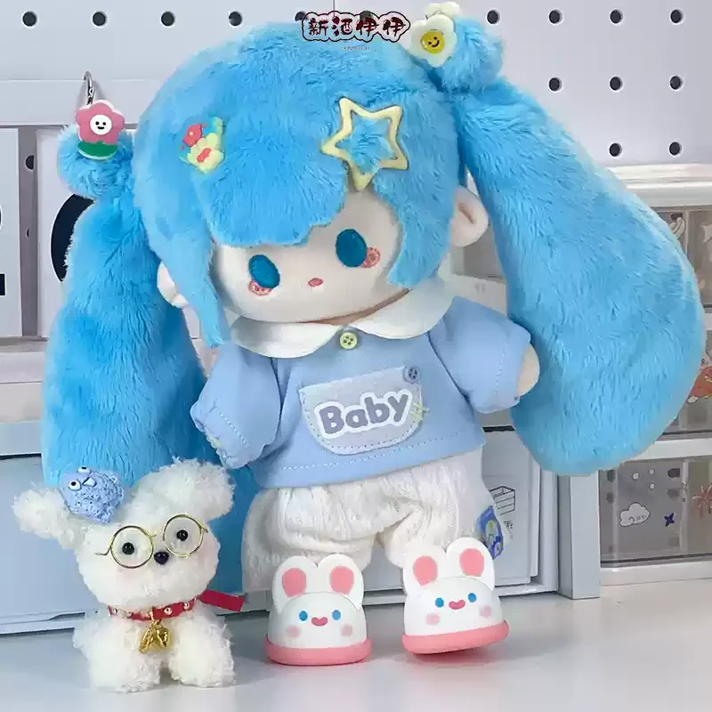 New 20cm Miku Doll Cute Cotton Doll Clothes Set Plush Toy Original Personalized Creative Series Clothes Gift Anime Periphery