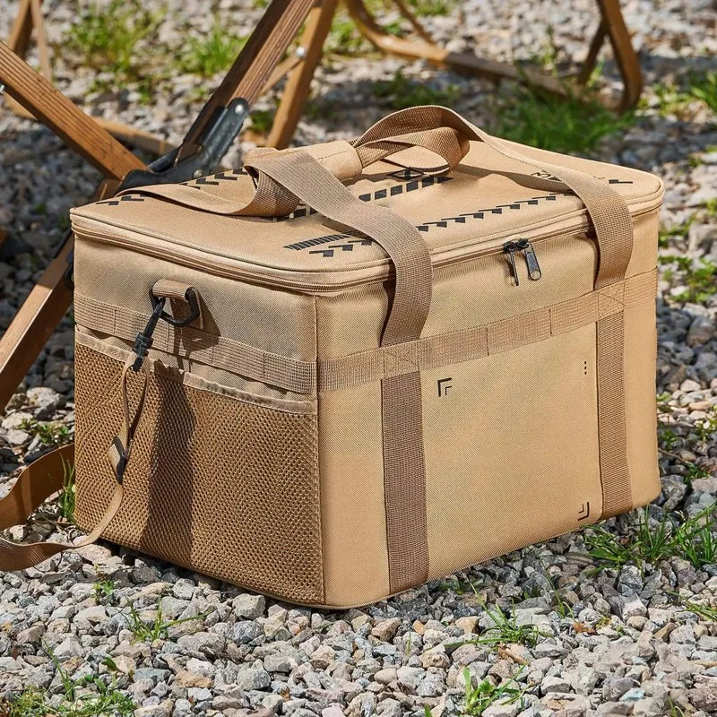 

Camping Storage Bag Camping Container Soft Gear Bag 36L Waterproof Cooler Large Capacity Folding Case for Beach Picnic BBQ Juice