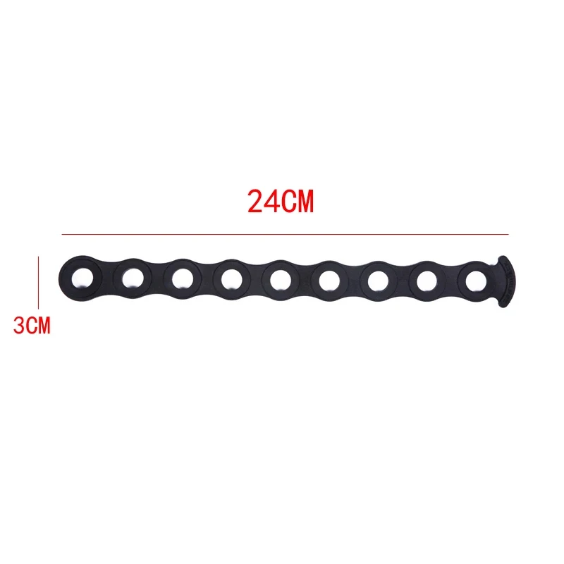 2 Stück/4 Stück Kettenriemen für Kofferraum-Fahrradträger, verlängerbares Gummiband – Detail 2
