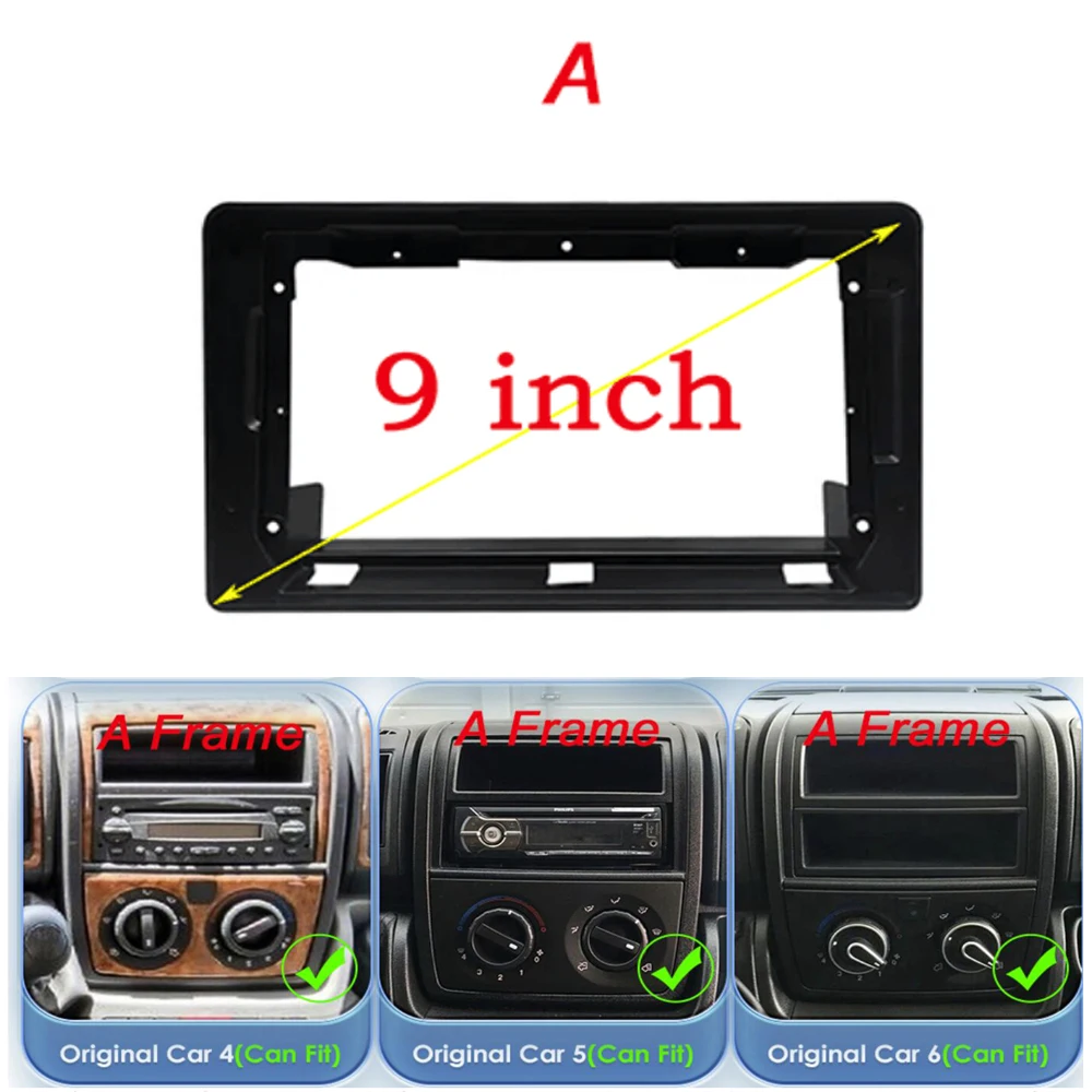 2Din Car Radio Fascia For Citroen Jumper/Peugeot Boxer/FIAT Ducato 2006+ DVD Stereo Frame Head Unit Mounting Dash Panel Trim Kit
