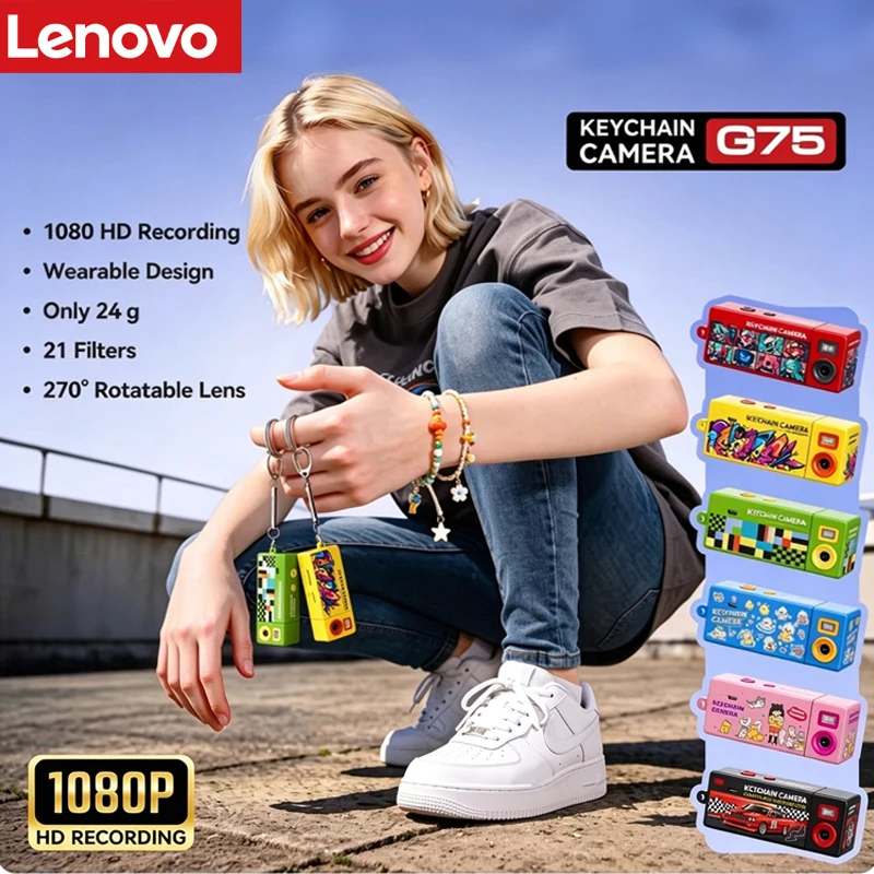 Mini Cámara de Video Lenovo 1080P – Acción en Llavero