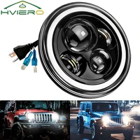 Faro LED para motocicleta de 7 pulgadas, 12V, 24V, 45W, accesorios todoterreno, focos de trabajo, faro de 6500k, barra de luz de trabajo automática de día Ip67