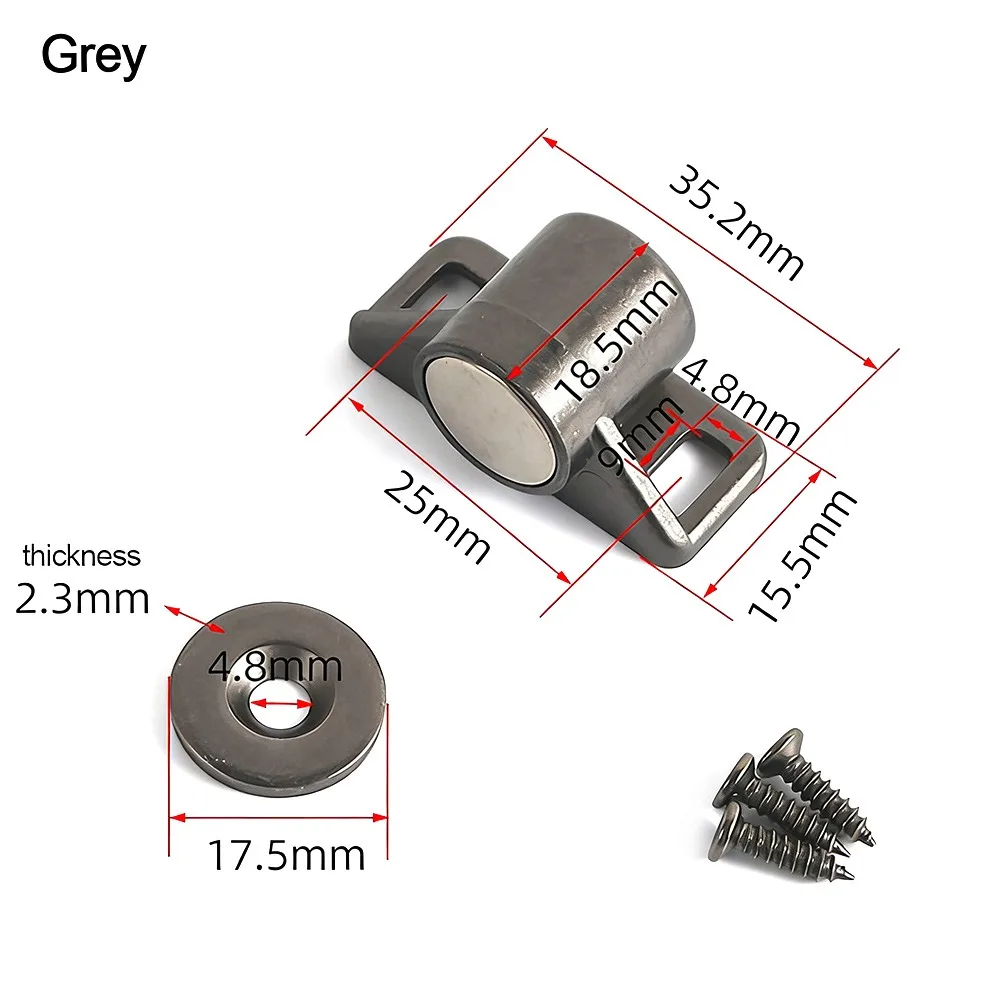 Durable Metal Magnet Cabinet Door Catch Magnetic Punch-free Furniture Door Stopper Drawer Latch Hardware Furniture Doors