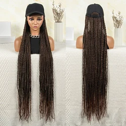 Peruka syntetyczna Twist Plecione przedłużanie 38-calowe plecione przedłużanie włosów z czapką z daszkiem Wykonane maszynowo Passion Twists Hair