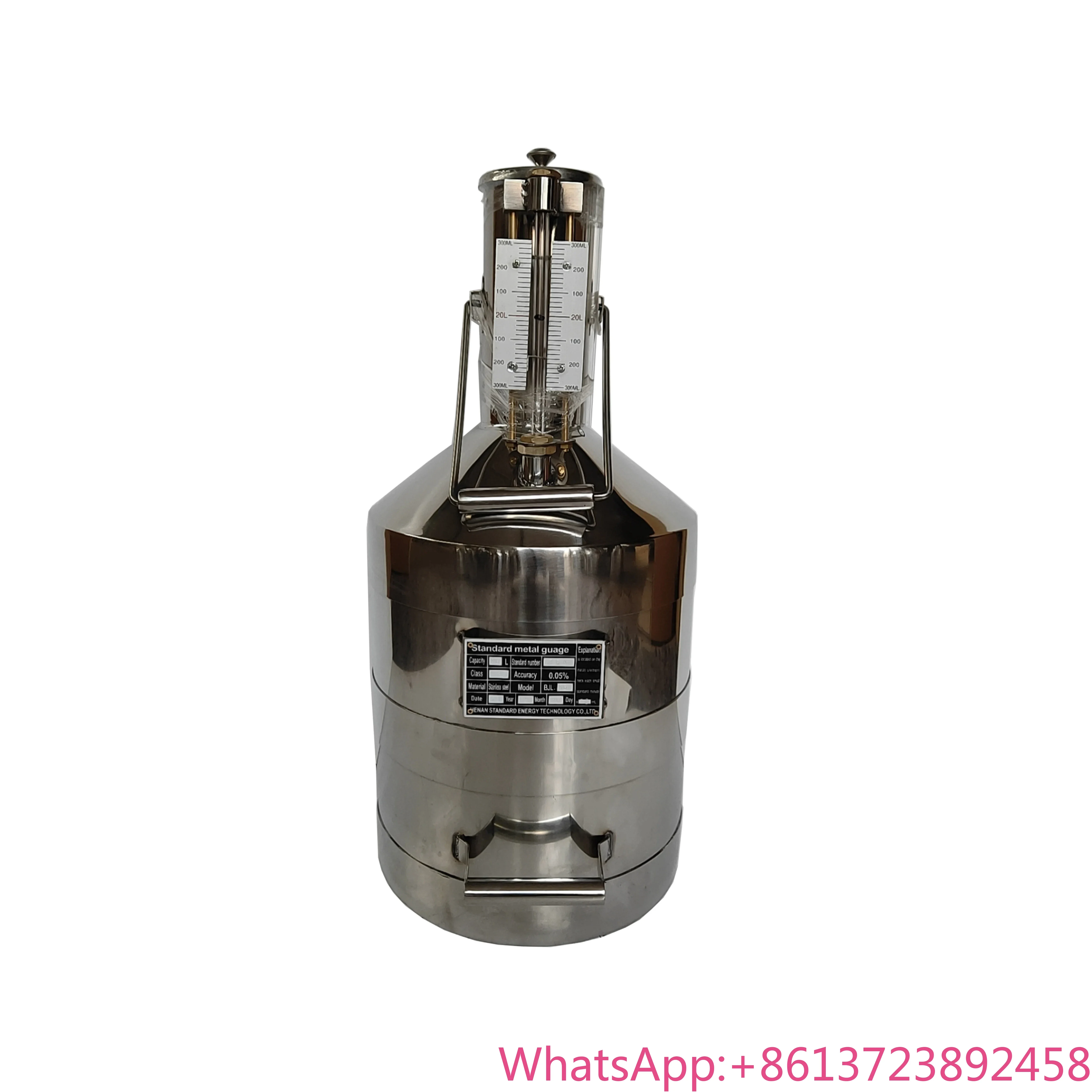 

Forwarder Brand Stainless Steel Metal Fuel Dispenser Calibrated Measuring Prover Can 5L 10L 500L