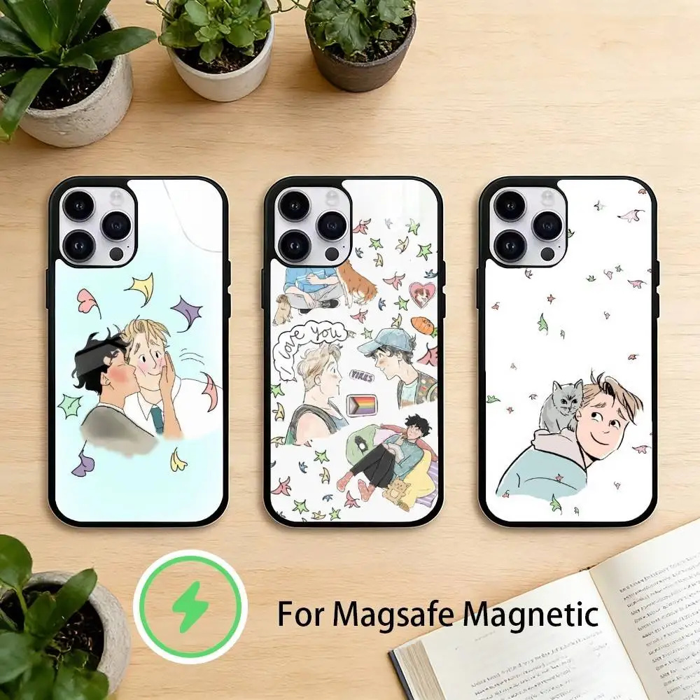 

H-Heartstopper lockscreen Phone Case For iPhone 17,16,15,14,13,12,Plus,Pro,Max For Magnetic Wireless Charge