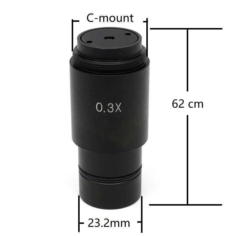 C-mount Adapter Lens C Mount Lens for USB Industrial Camera Digital Eyepiece Connected Microscope Reduction Relay Lens 0.3X 0.4X