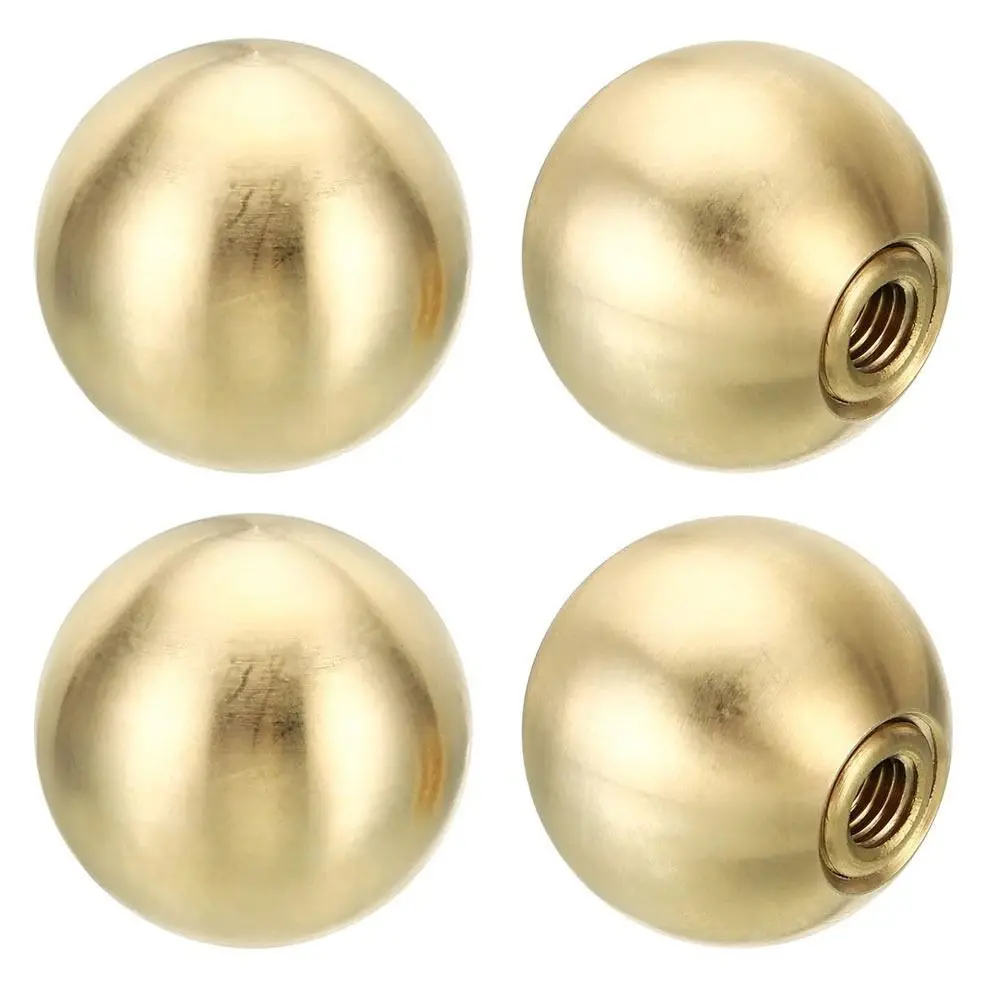 20mm/25mm Lamp Finials Caps Knob Durable Ball-Shaped Brass Screw Cap Nuts Gold Decoration Lamp