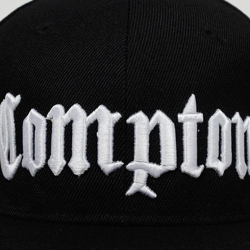 COMPTON embroidery Baseball Cap Hip Hop Snapback caps flat fashion sport Hat For Unisex Adjustable dad hats