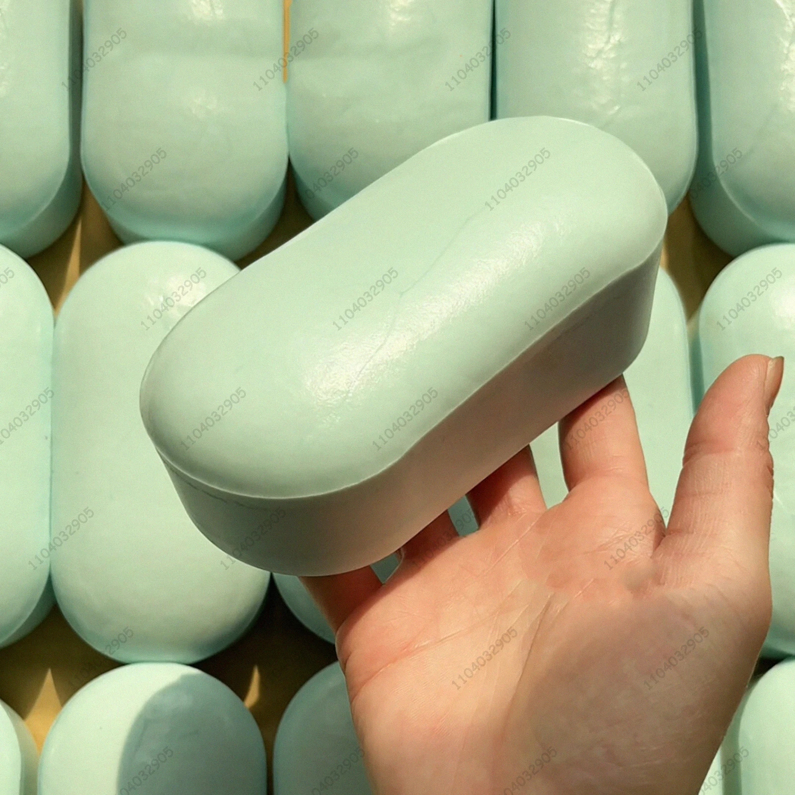 Mint Green Mochi Cake Slow Rising Squishy Rice Cake Anti Stress Fidget Toy Simulation Food Squeeze for Kids and Adults Fun Gift