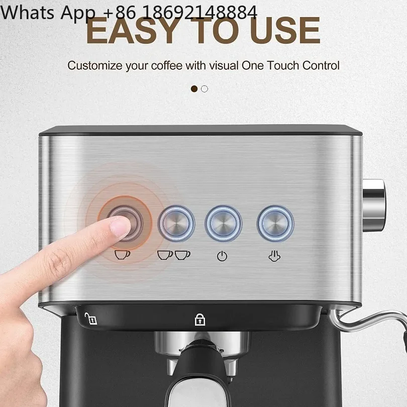 Semi-automatic espresso machine, integrated milk foam extraction, commercial household espresso equipment