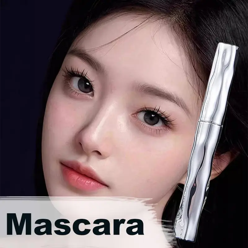 Mascara allongeant 3D imperméable, Tube en acier noir, apprêt pour cils, brosse longue tenue en soie, cosmétiques, cadeau