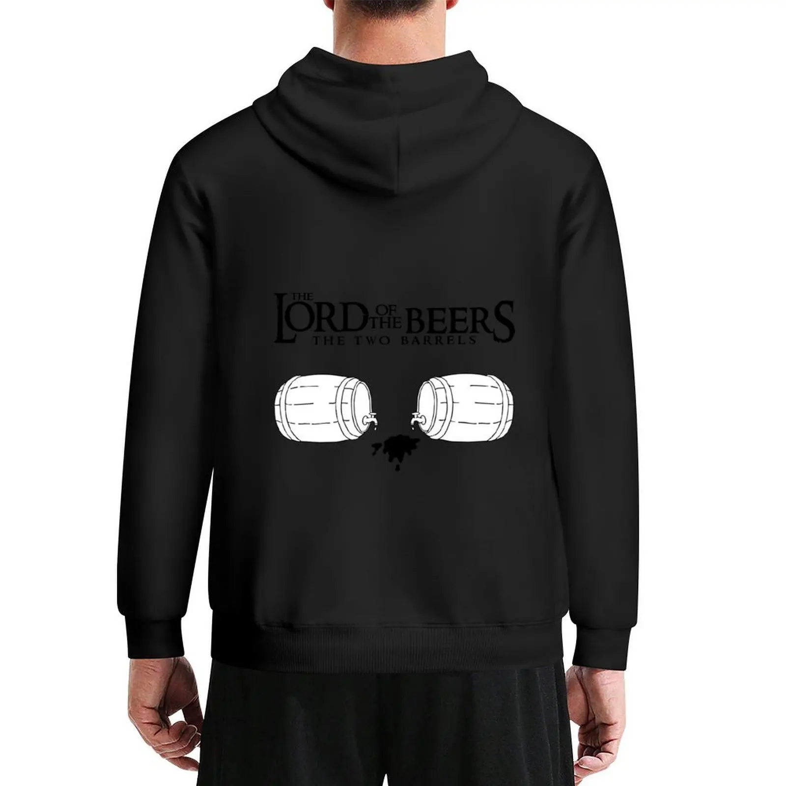 

Lord of the Beers - The Two Barrels Hoodie men wear anime clothing japanese hoodie