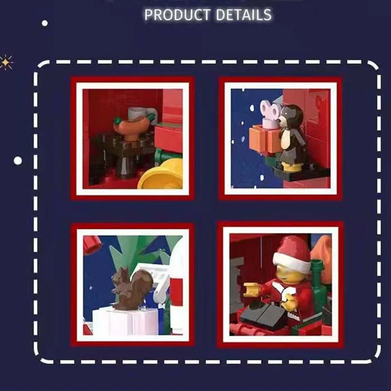 779PCS Weihnachten Schuhe Design Santa Haus Modell Ziegel Kreative Montage Weihnachten Spielzeug Kinder Geschenke Dekoration Bausteine