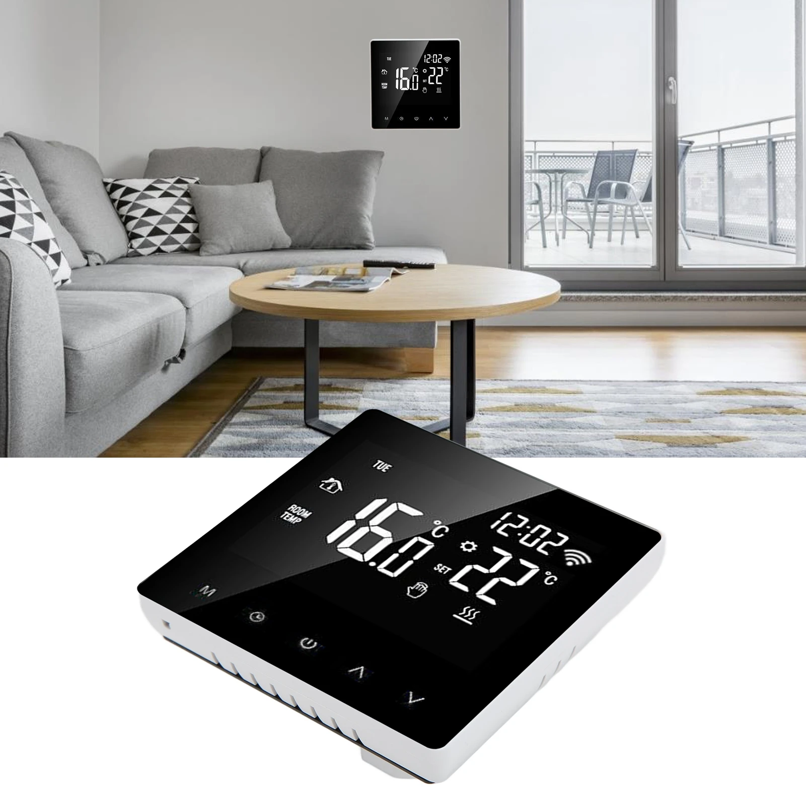 

ZK50 ME81H Smart WIFI LCD Thermostat Water Floor Heating Wall Boiler Electric Floor Heating Thermostat for Tuya AC230V