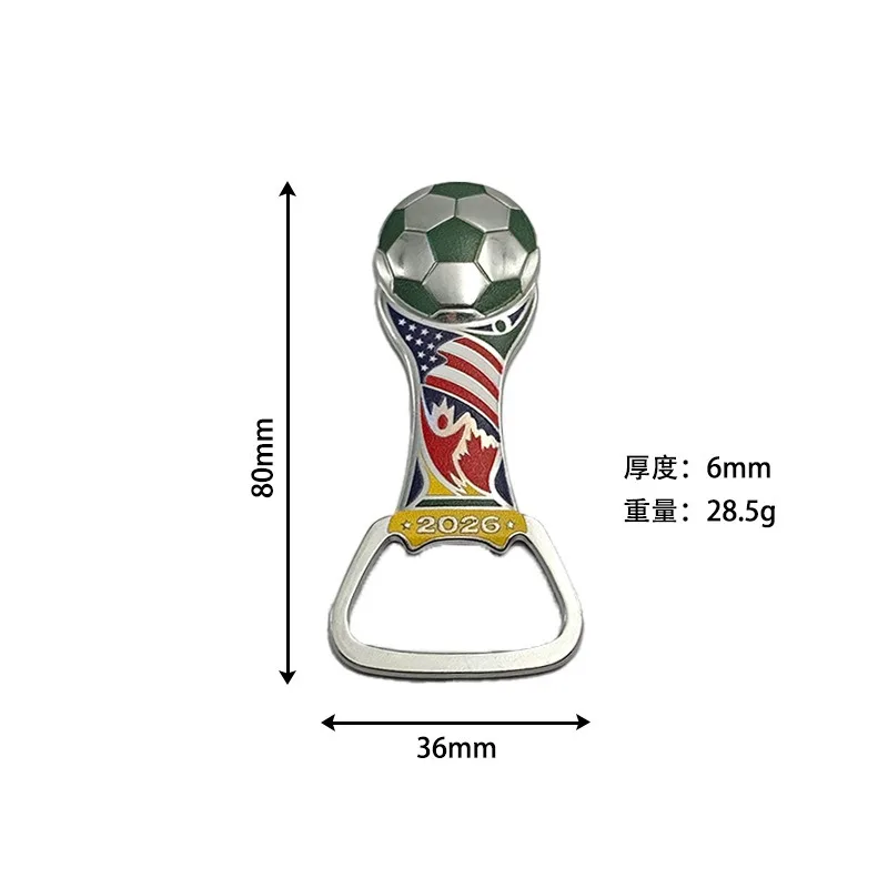 Bottle Opener Keychain Multi-Function Fan Gift Custom Soccer Accessory