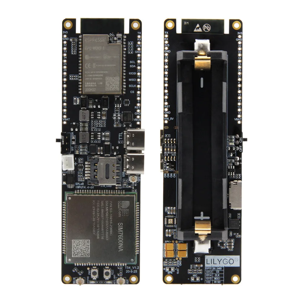 LILYGO TTGO T-SIM7600NA ESP32 4G LTE Cat4 Module GPS GNSS Positioning IOT Embedded Development Board Dual Antennas PCIE