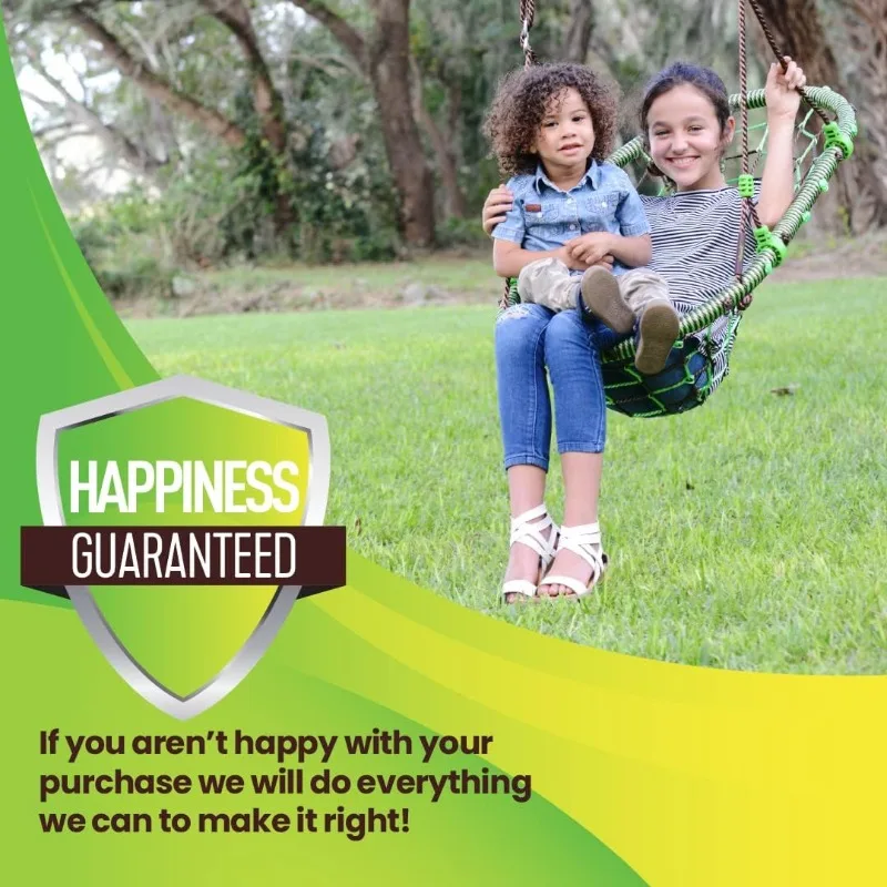 أرجوحة شجرة متعددة المواضع في الهواء الطلق، كرسي مقاوم للطقس للأطفال والكبار، متعة الحديقة