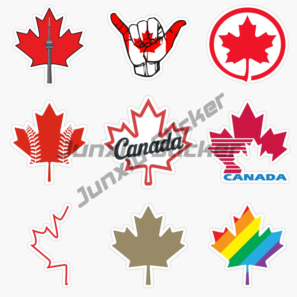 

TORONTO CANADA Maple Leaf Scenery Travel Car Sticker Vinyl Self-adhesive Decorative Decal