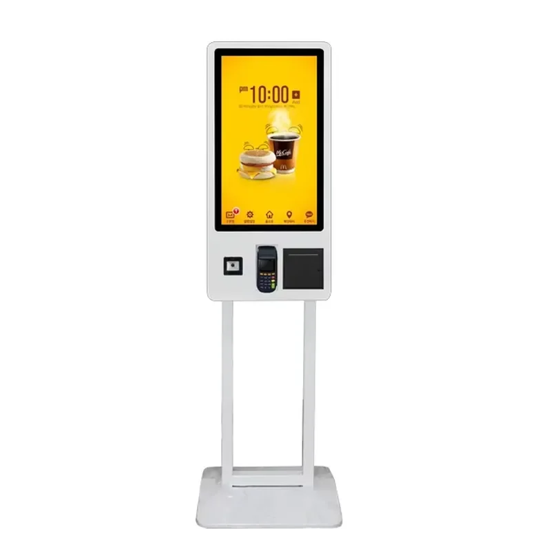 32 Inch Dual Screen Android System Order Food Manual Touch Screen Self Ordering Kiosk Pos Machine
