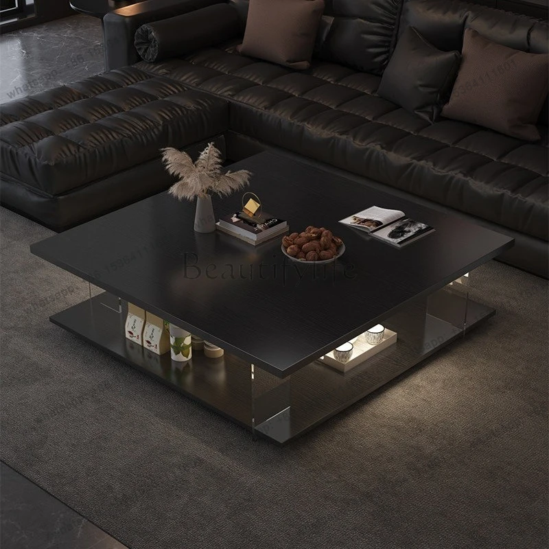 

Coffee table living room home light luxury modern simplicity suspended office acrylic coffee table