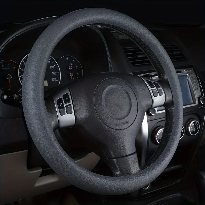 Texturierter Auto-Silikon-Lenkradbezug Weicher Mehrfarbiger Universeller Hautfreundlicher Silikon-Lenkradüberzug – Detail 4