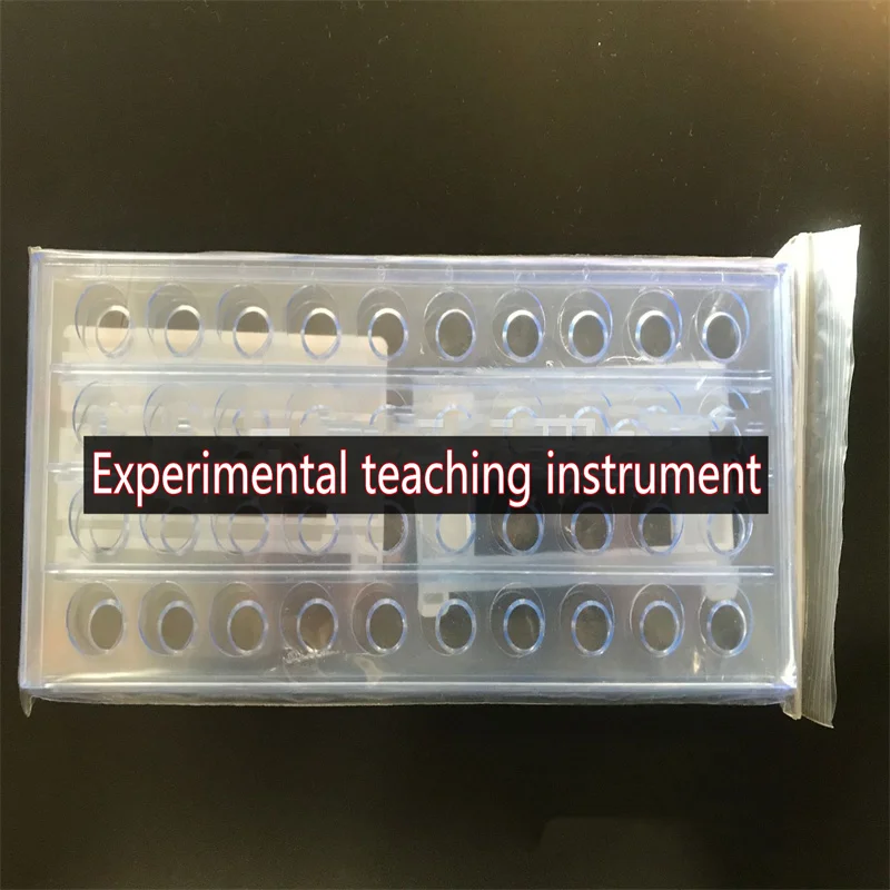 Peralatan pengajaran eksperimental, rak tabung uji plastik kualitas tinggi apertur 13mm 16mm 50 lubang tiga lapis dapat dilepas