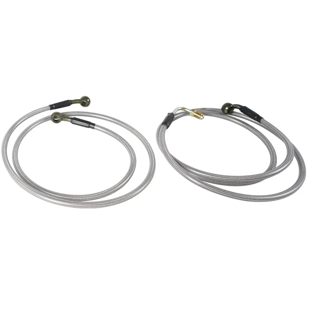 Extended Front Rear Brake Lines 1068 Braided Brake Hoses for Polaris RZR 800 S 4 800 XP 900 570 ATV UTV view 4