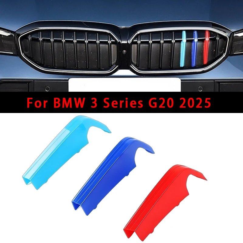 

Three-color Grille Buckle Car Grill Stripes Front Grid Clips Cover Strips Trim Accessories For BMW 3 Series G20 2025
