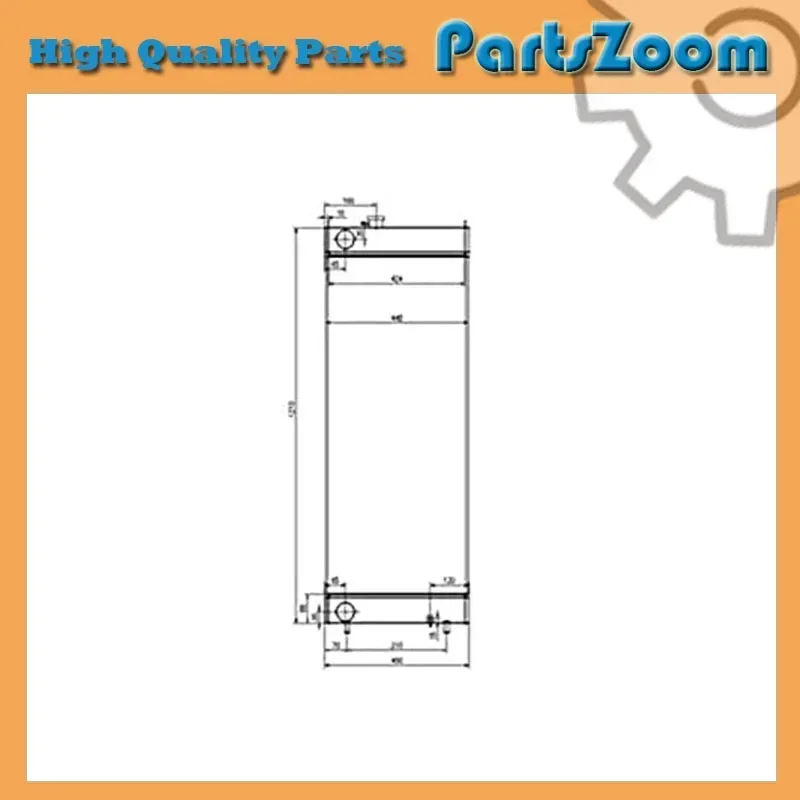 Construction Machinery Parts SH300-5 Water Radiator For Sumitomo Hydraulic Excavator