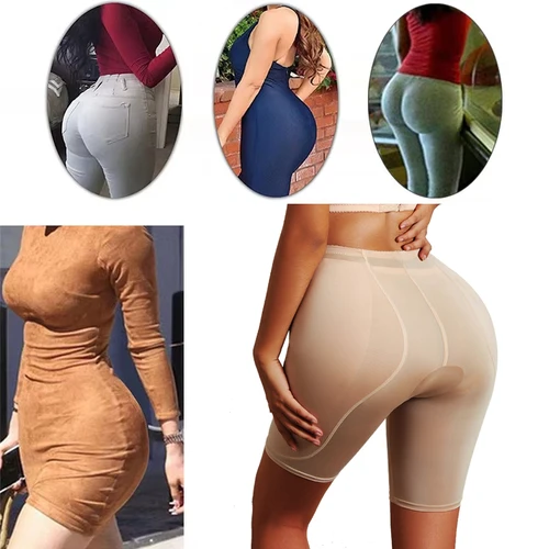Imagen 2 del producto Ropa moldeadora de glúteos para mujer, pantalones cortos, potenciador de glúteos falso, moldeador de cuerpo, bragas potenciadoras de cadera acolchadas, lencería, almohadillas para cadera, bragas de culo falso